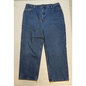 LL Bean Double L Relaxed Fit Jeans Womens 20P Blue High Rise Straight Leg‎ Denim